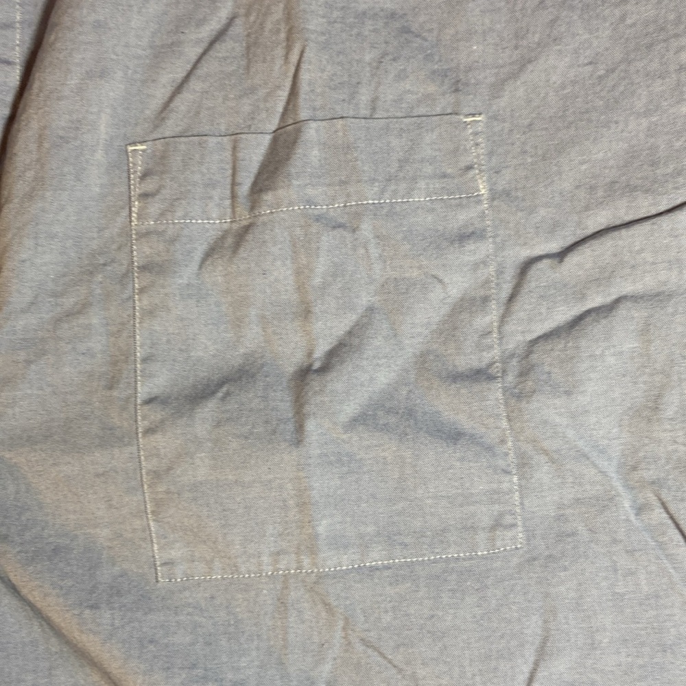 Everlane Womens Short Sleeve Soft Blue Kaftan Popover Blouse Size 8 - Picture 4 of 11
